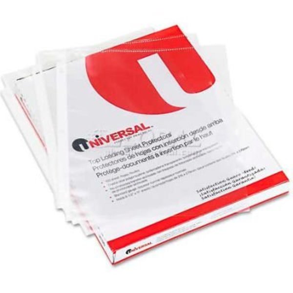 Universal Universal Top-Load Poly Sheet Protectors, Economy, Letter, 100/Box UNV21130***